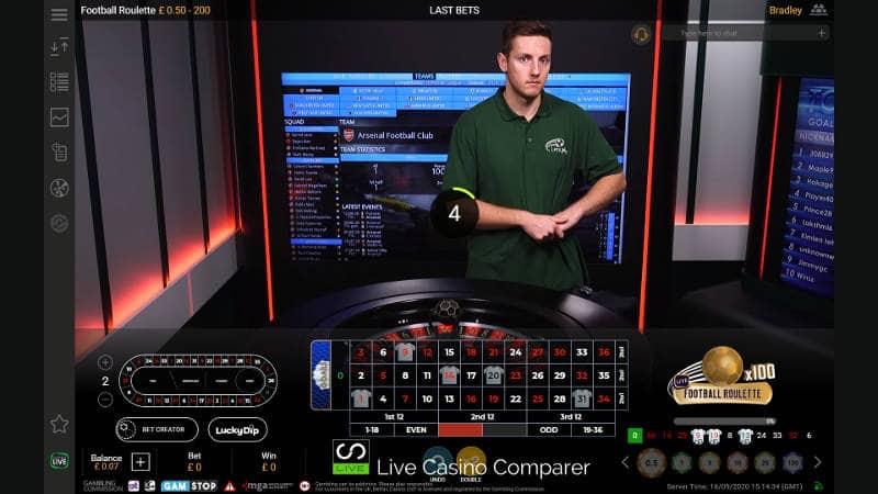 Football Roulette Live